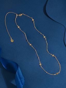 Accessorize London - Women 14K Gold Plated Star Station Necklace