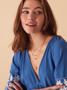 Accessorize London - Women Gold Classic Discs Layered Necklace