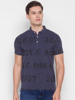 Being Human - Men Polo T-Shirt Charcoal