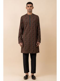 TASVA - Multi-Color Printed Mandarin Neck Printed Kurta with Churidar