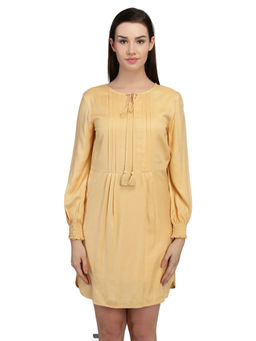 Dodo & Moa - Women Beige Solid Mini Dress