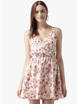 Dodo & Moa - Women Pink Floral Mini Dress