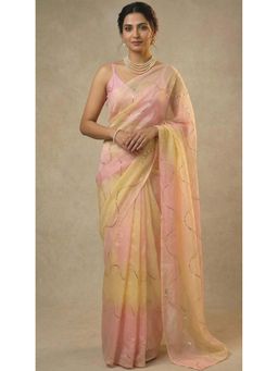 Ellemora - Pastel Horizon Saree with Stitched Blouse with Stitched