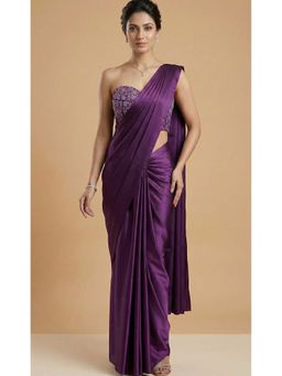 Ellemora - Twilight Corset Saree with Blouse and Jacket with Stitched