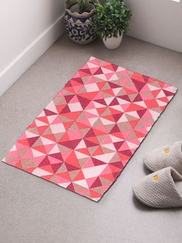 Saral Home - Pink Cotton Multiuse Rugs - 50 x 80 cm