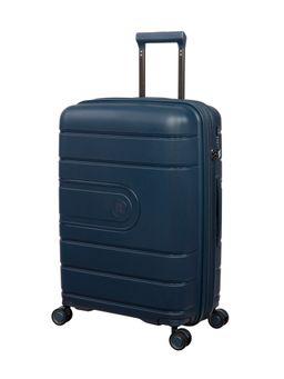 it luggage - Eco Tough Blue Medium 24 Inches Expandable Hardsided Trolley Bag With TSA Lock