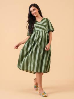 The Mom Store - Melon Candy Maternity and Nursing Dress