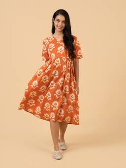 The Mom Store - Soft Nectar Maternity and Nursing Dress