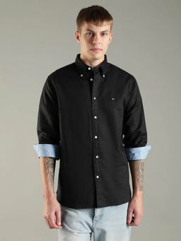 Tommy Hilfiger - Solid Regular Fit Cotton Shirt