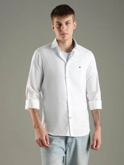 Tommy Hilfiger - Solid Slim Fit Cotton Shirt