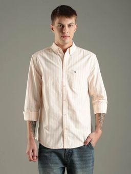 Tommy Hilfiger - Striped Regular Fit Cotton Shirt