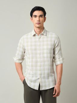 AD By Arvind - Plaid Checked Slim Fit Shirt