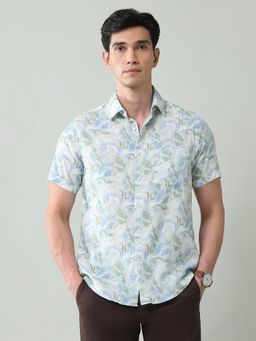 AD By Arvind - Abstract Printed Slim Fit Twill Shirt