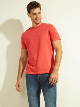 Guess - Red Polyester Regular Fit T-Shirt