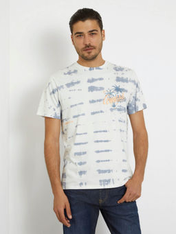 Guess - White Cotton Regular Fit T-Shirt