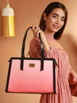 Priyaasi - Peach Ombre Solid Tote Bag