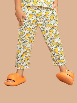 Kids of Greendeer - Nature Print Crinkle Soft Double Cotton Resort Lower - Multi-Color