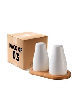 The Better Home - Salt and Pepper Shaker Set White Ceramic