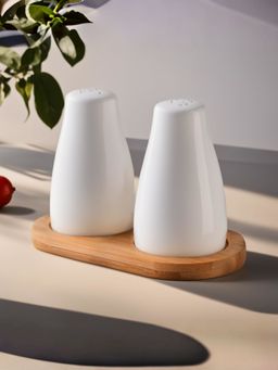 The Better Home - Salt and Pepper Shaker Set White Ceramic
