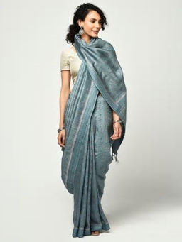 Fabindia - Silk Tussar Printed Sari