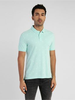 Levi's - Men Blue Printed Polo T-Shirt