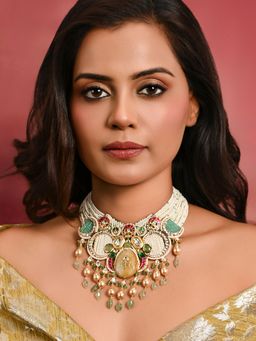 Joules By Radhika - Opulent Multi-Color Beaded Necklace