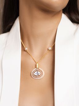 Joules By Radhika - Magnificent White Stone Necklace