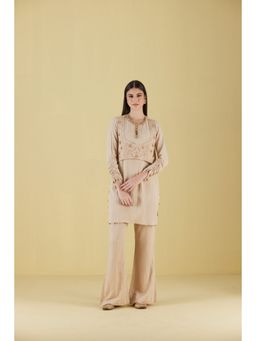 Inej - Waist Coat Kurta Beige with Pant (Set of 2)