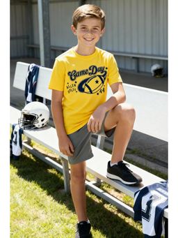 Allen Solly - Yellow Cotton Blend Printed T-Shirt