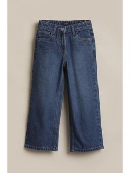 Allen Solly - Blue Cotton Solid Jeans