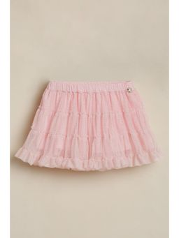 Allen Solly - Pink Rayon Embellished Skirt
