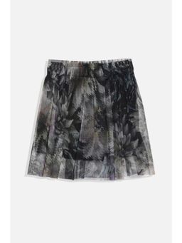 Allen Solly - Grey Cotton Printed Skorts
