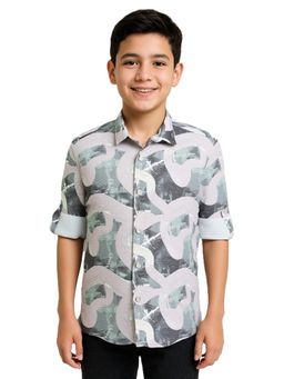 CHARCHIT - Pink Cotton Printed Shirt