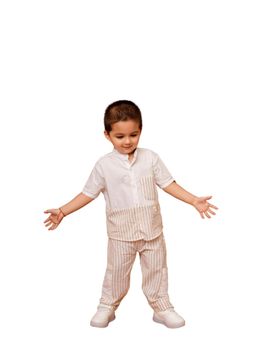 Lazy Cub - Beige Cotton Stripes Co Ord Set