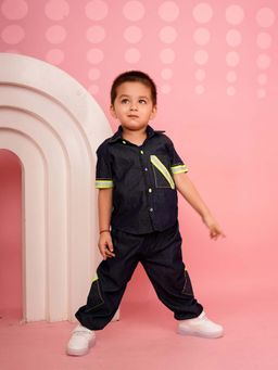 Lazy Cub - Purple Cotton Solid Co Ord Set