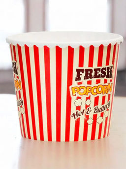 At Home by Nilkamal - Pop Corn Plastic Snack Tub 2000ml Red