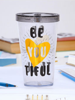 At Home by Nilkamal - Beautiful 660ml Sipper Water Bottle Yellow