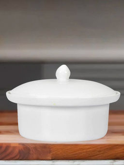 At Home by Nilkamal - Horeca 610ml Dell Bowl with Lid White