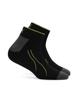 Puma - Unisex Multi-Sport Training Quarter Black Socks (39/42) (Pack of 2)
