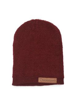 WOODLAND - Unisex Solid Maroon Beanie