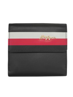 Tommy Hilfiger - Lithgow Women Small Flap Wallet with Sling - Black (Set of 2)