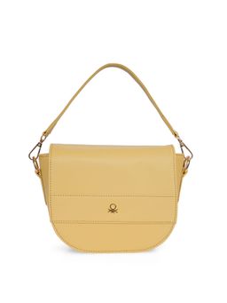 United Colors of Benetton - Francesca Women Handbag with Detachable Strap - Butter
