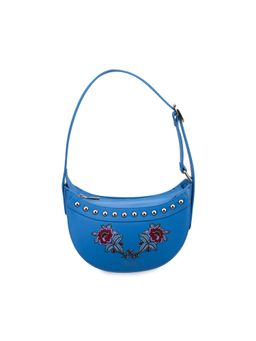 Gioia - Srina Baguette Floral Blue Handbag