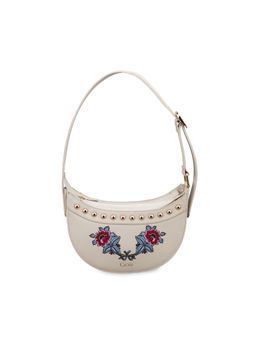 Gioia - Srina Baguette Floral Off White Handbag