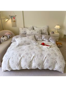 JC Home - Grey Polycotton Single Bedding Set