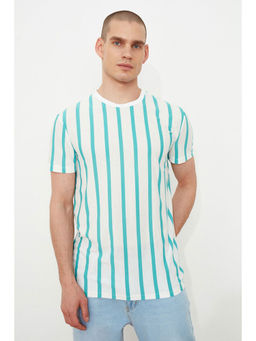 Trendyol - Man Turquoise T-Shirt