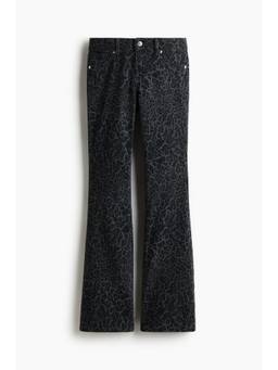 H&M - Women Grey Fla Low Jeans