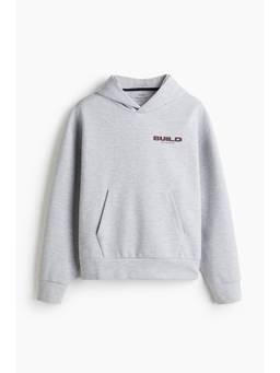 H&M MOVE - Oversized Fit Sports Hoodie With Dry move Grey