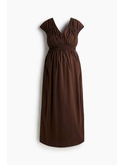 H&M - Women Brown Mama V-Neck Dress