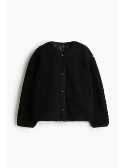 H&M - Women Black Teddy Jacket
